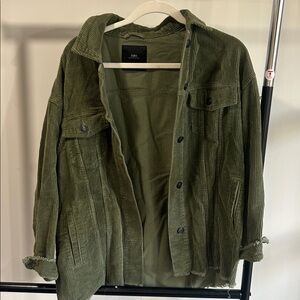 Zara Olive Green Corduroy Jacket